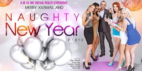 VRBangers: Gina Gerson, Anna Swix, Isabella Chrystin, Alexis Crystal, Daisy Lee - Merry XXXmas and Naughty New Year - part 2